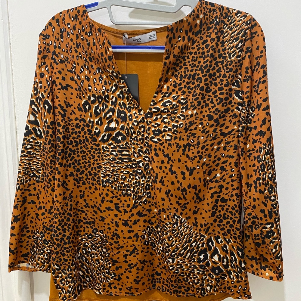 Animal print blouse